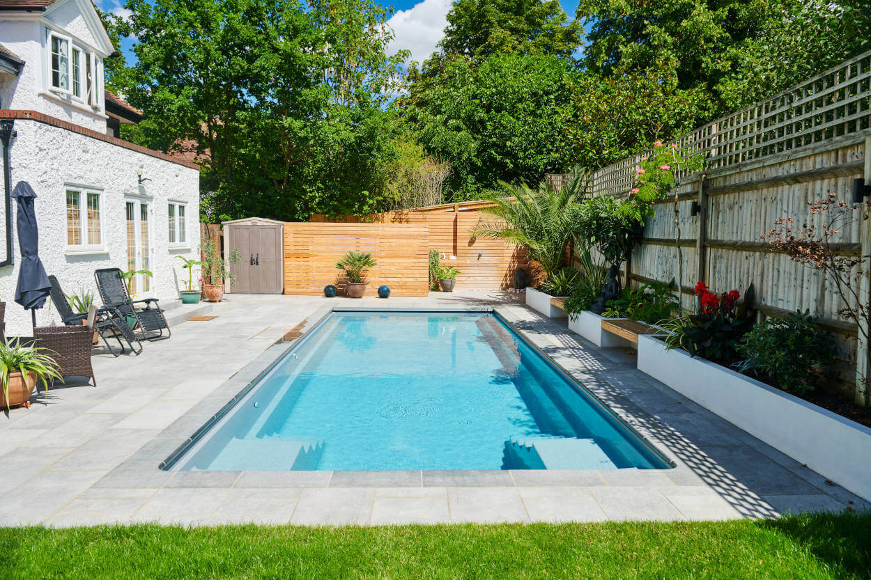 clean outdoor pool